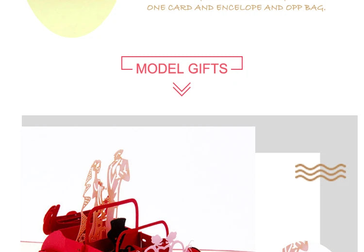 3D Pop UP Love Card for Wife and Girlfriend Gift for Valentines Day Anniversary Wedding Invitation Greeting Thank You Cards