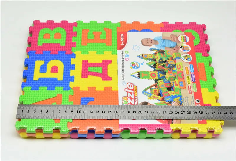 Big/Small size Kids baby play mat puzzle mats carpet rugs babies  Russian language EVA s 3D DIY soft toys for kid