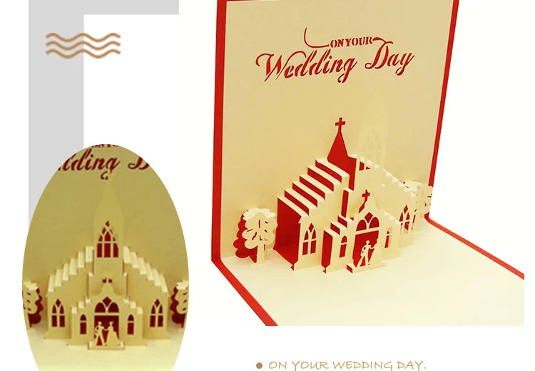 3D Pop UP Love Card for Wife and Girlfriend Gift for Valentines Day Anniversary Wedding Invitation Greeting Thank You Cards