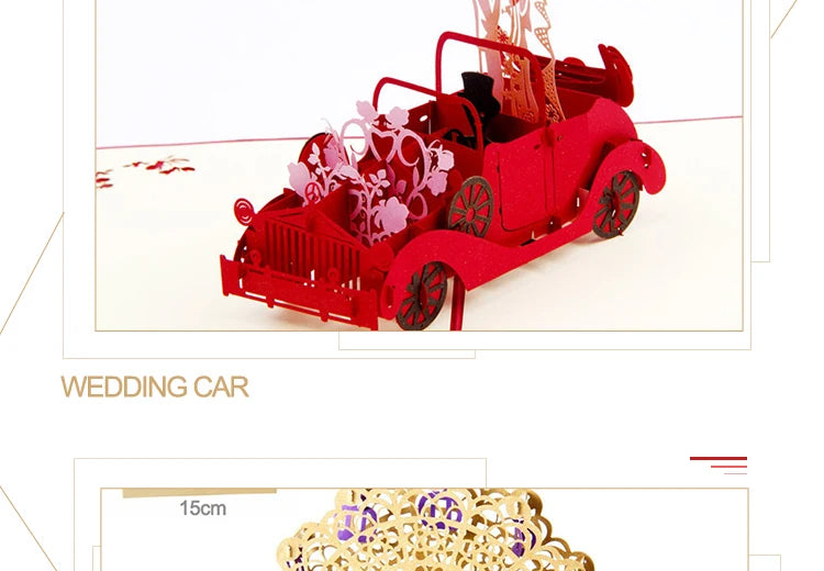 3D Pop UP Love Card for Wife and Girlfriend Gift for Valentines Day Anniversary Wedding Invitation Greeting Thank You Cards
