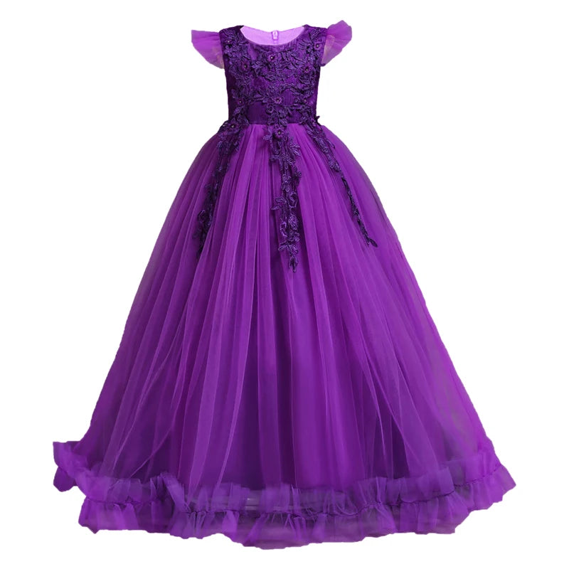 Kids  Flower Lace Dresses