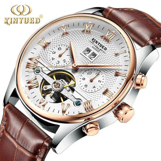 Top Brand Luxury Men's Watches - Waterproof Sport Automatic Mechanical Tourbillon Hollow Out Watch