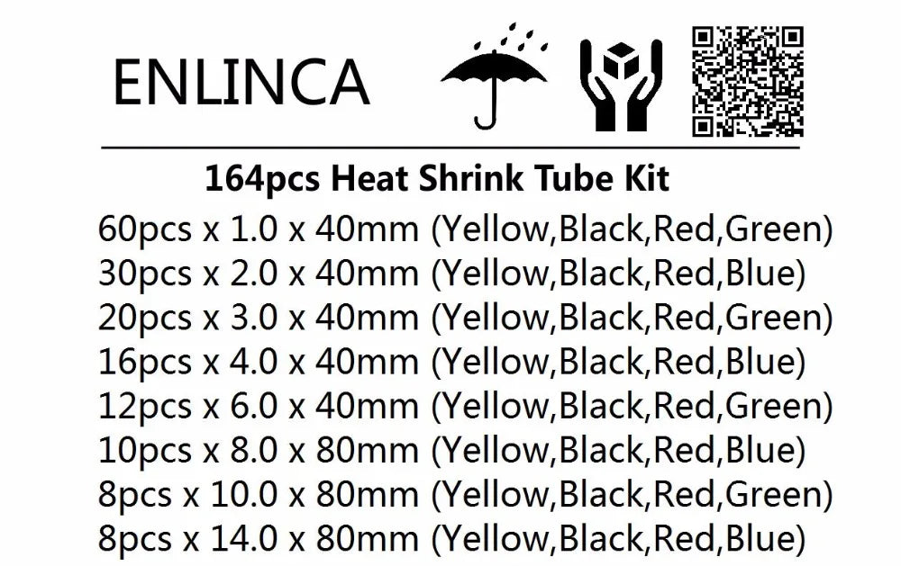 Heat-Shrink Tubing Shrink Wrapping Electrical Kit Connection Sleeving