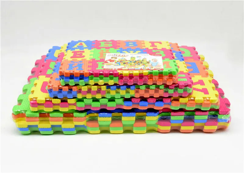 Big/Small size Kids baby play mat puzzle mats carpet rugs babies  Russian language EVA s 3D DIY soft toys for kid
