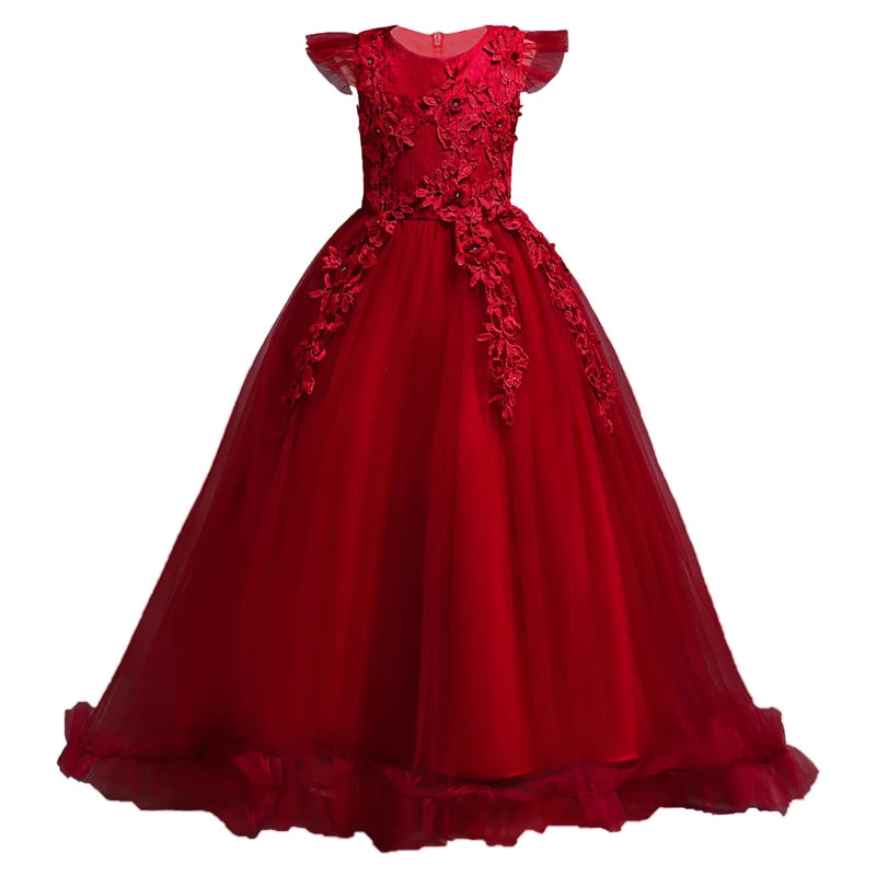 Kids  Flower Lace Dresses