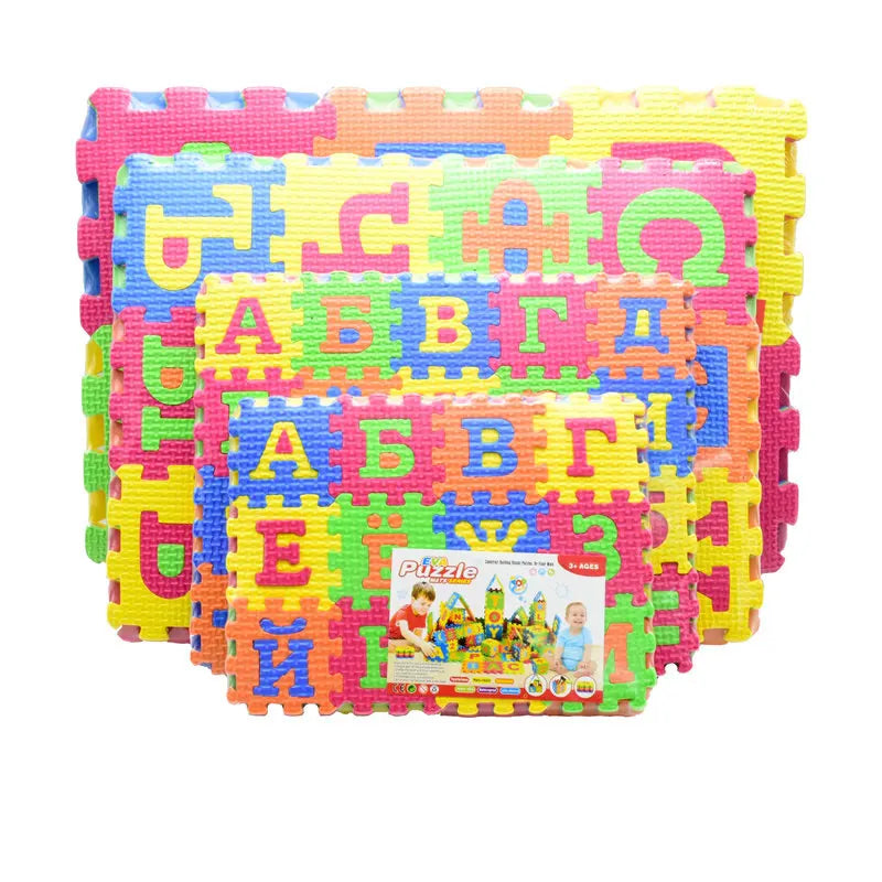 Big/Small size Kids baby play mat puzzle mats carpet rugs babies  Russian language EVA s 3D DIY soft toys for kid