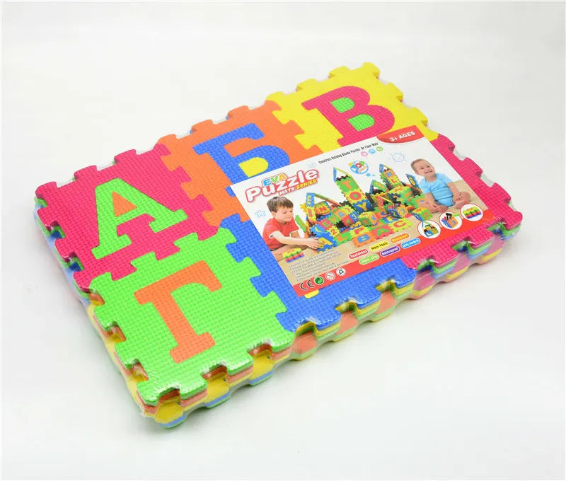 Big/Small size Kids baby play mat puzzle mats carpet rugs babies  Russian language EVA s 3D DIY soft toys for kid