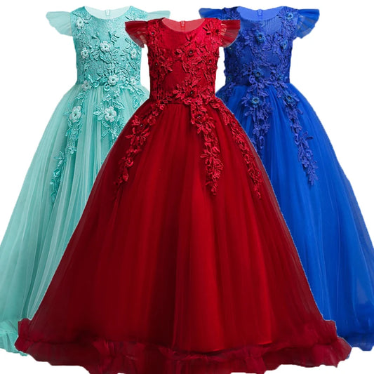 Kids  Flower Lace Dresses