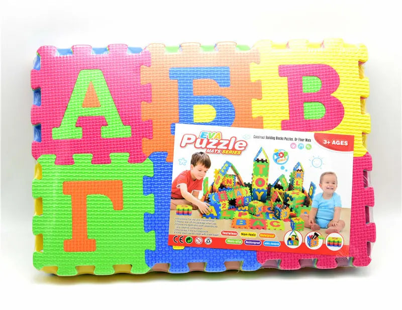 Big/Small size Kids baby play mat puzzle mats carpet rugs babies  Russian language EVA s 3D DIY soft toys for kid