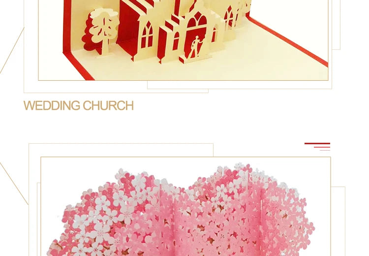 3D Pop UP Love Card for Wife and Girlfriend Gift for Valentines Day Anniversary Wedding Invitation Greeting Thank You Cards