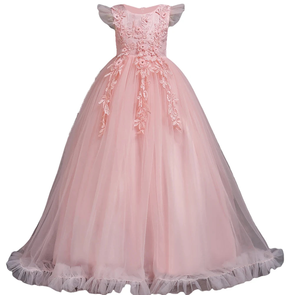 Kids  Flower Lace Dresses