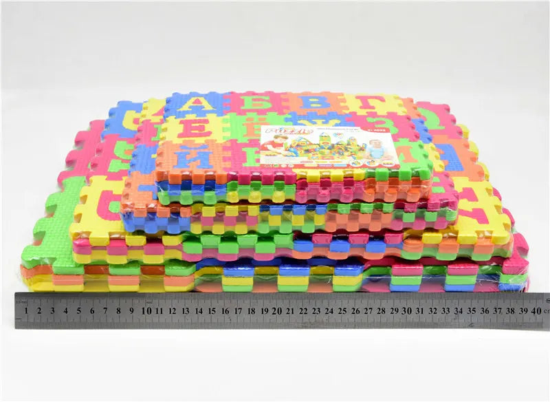 Big/Small size Kids baby play mat puzzle mats carpet rugs babies  Russian language EVA s 3D DIY soft toys for kid