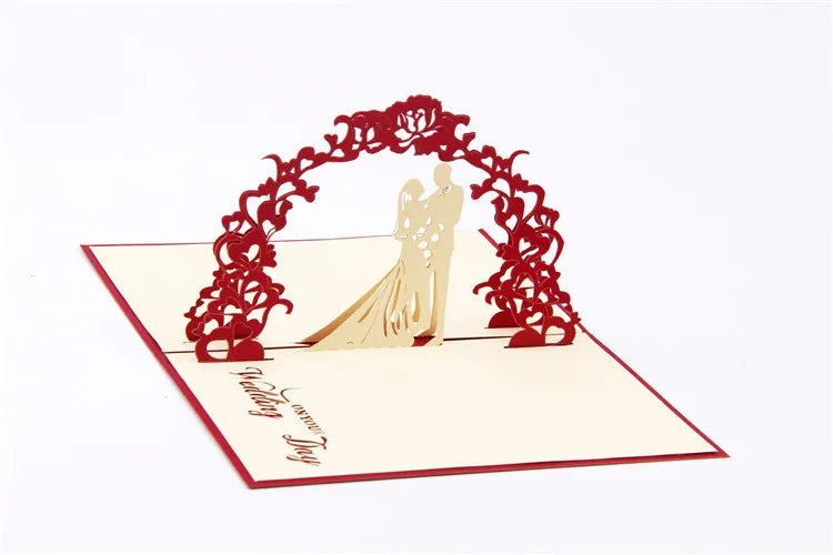 3D Pop UP Love Card for Wife and Girlfriend Gift for Valentines Day Anniversary Wedding Invitation Greeting Thank You Cards