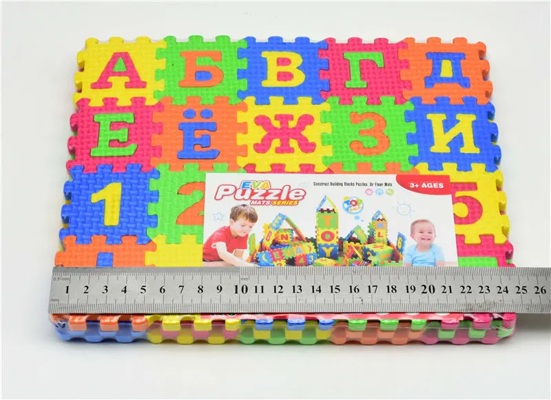 Big/Small size Kids baby play mat puzzle mats carpet rugs babies  Russian language EVA s 3D DIY soft toys for kid