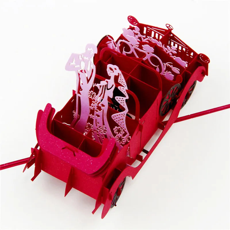 3D Pop UP Love Card for Wife and Girlfriend Gift for Valentines Day Anniversary Wedding Invitation Greeting Thank You Cards