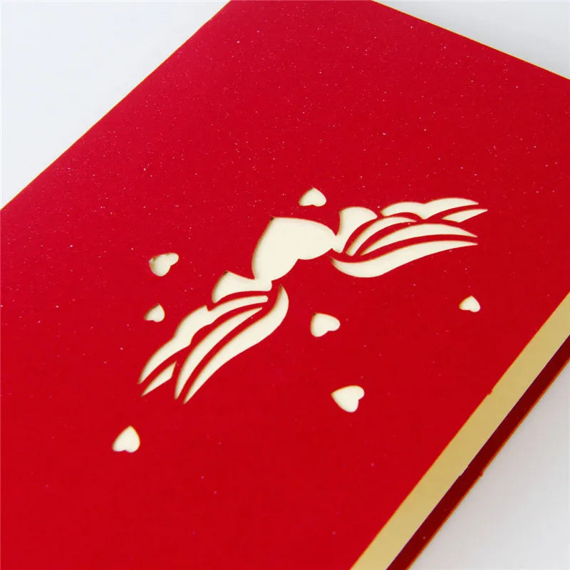 3D Pop UP Love Card for Wife and Girlfriend Gift for Valentines Day Anniversary Wedding Invitation Greeting Thank You Cards