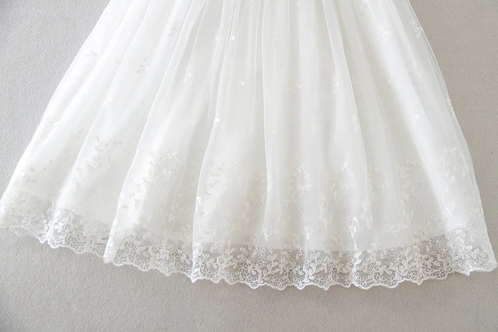 Hetiso Baby Girls Dress Long Sleeve Kids First Birthday Ball Gown Infant Dresses for Baptism Bridesmaid party 3-24 month