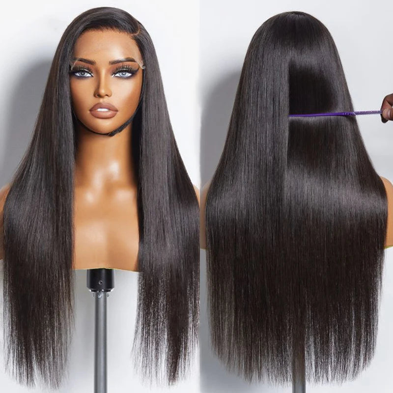 Full Lace Glueless Human Brazilian Straight Lace Frontal Wig 250 High Density