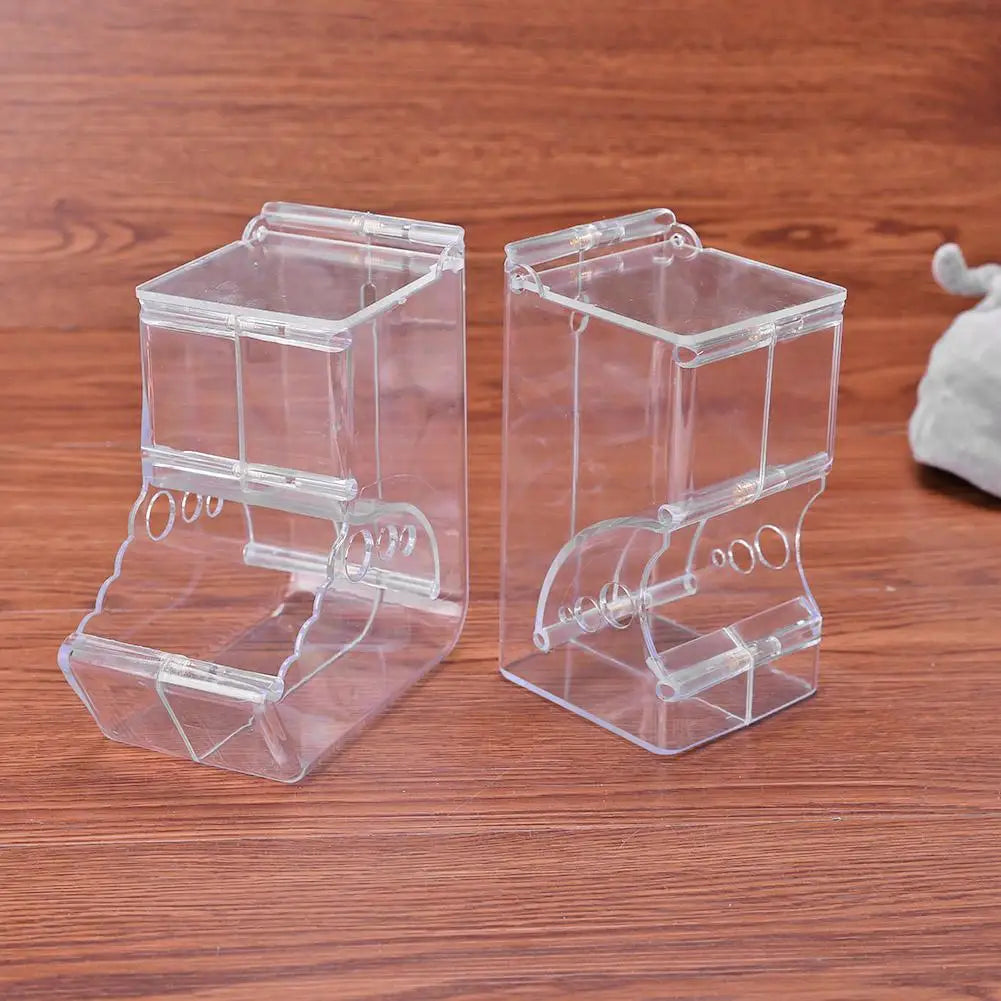 Hamster Rabbit Food Dispenser Feeder Plastic Automatic Hamster & Rabbit Food Dispenser – Clear Plastic Pet Feeder for Guinea Pigs and Small Animalsear Automatic Pet Feeder For Hamster Guinea Pigs Food Bowl Container
