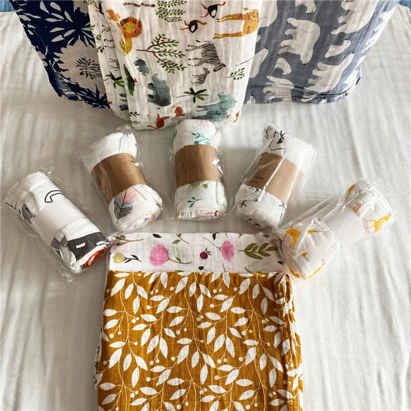 29 Super Soft Cotton Muslin Baby Swaddle Blanket Designs