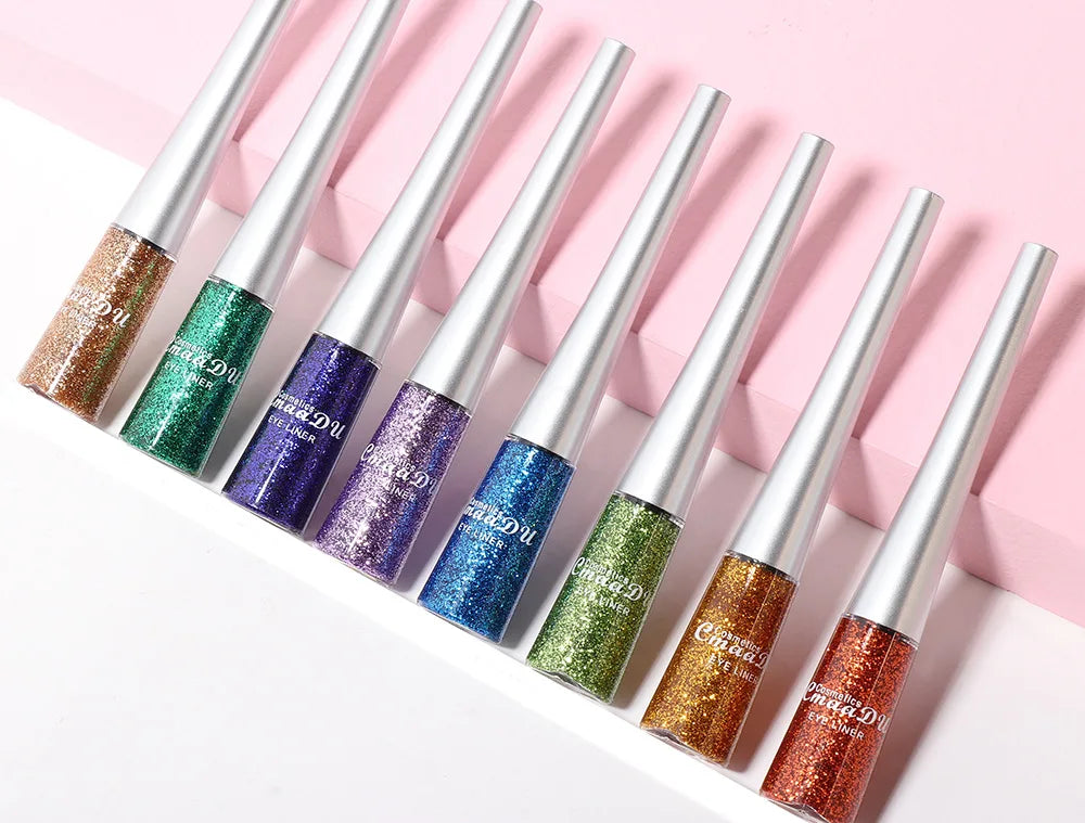 16 Colors Shiny Glitter Liquid Eyeliner