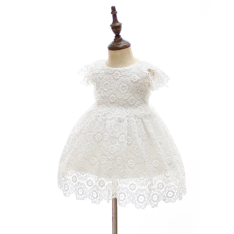 Hetiso Baby Girls Dress Long Sleeve Kids First Birthday Ball Gown Infant Dresses for Baptism Bridesmaid party 3-24 month
