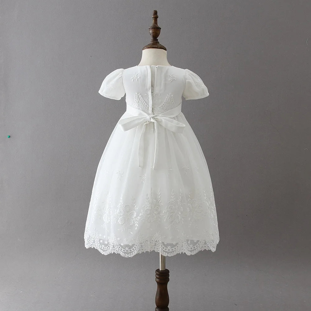 Hetiso Baby Girls Dress Long Sleeve Kids First Birthday Ball Gown Infant Dresses for Baptism Bridesmaid party 3-24 month