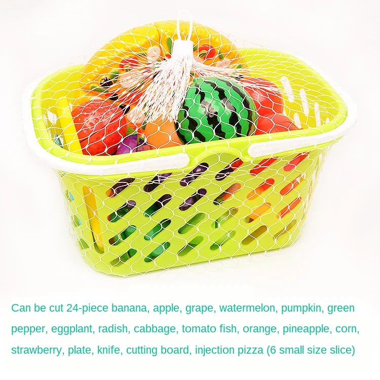 2pc Fruits and Vegetables Kitchen Play House Set