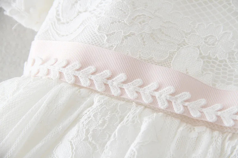 Hetiso Baby Girls Dress Long Sleeve Kids First Birthday Ball Gown Infant Dresses for Baptism Bridesmaid party 3-24 month