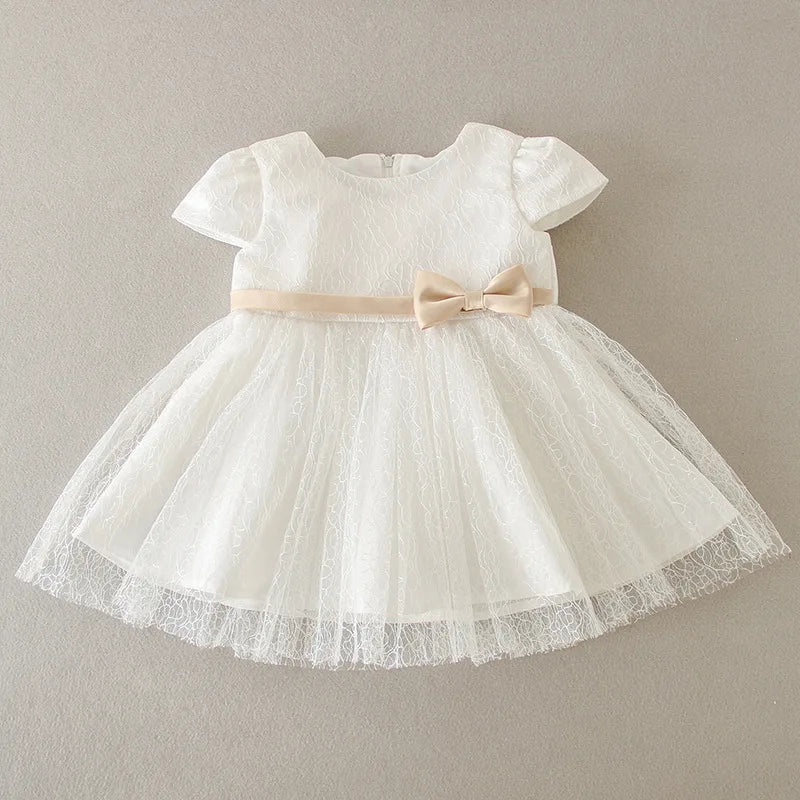 Hetiso Baby Girls Dress Long Sleeve Kids First Birthday Ball Gown Infant Dresses for Baptism Bridesmaid party 3-24 month