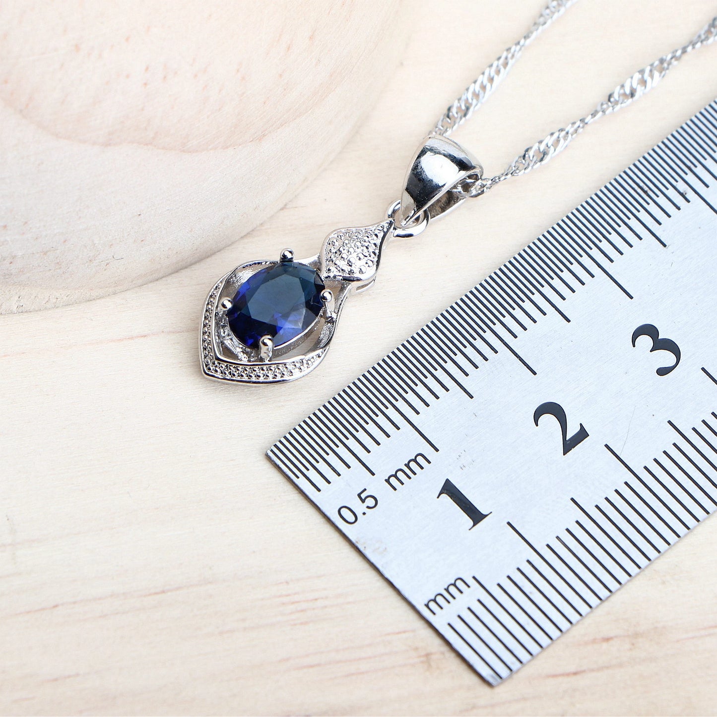 Blue Cubic Zirconia Costume Jewellery