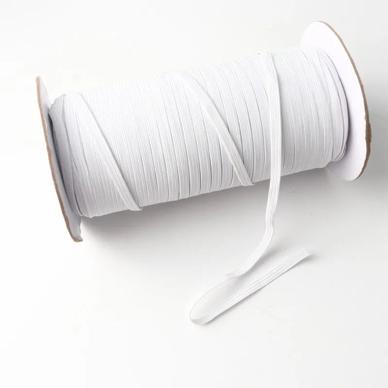 5M High Elastic Mask Band – Nylon-Like Rubber Rope for Sewing, DIY Clothing, and Home Accessories (3mm–12mm