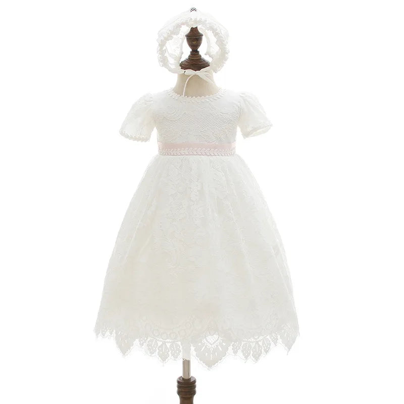 Hetiso Baby Girls Dress Long Sleeve Kids First Birthday Ball Gown Infant Dresses for Baptism Bridesmaid party 3-24 month
