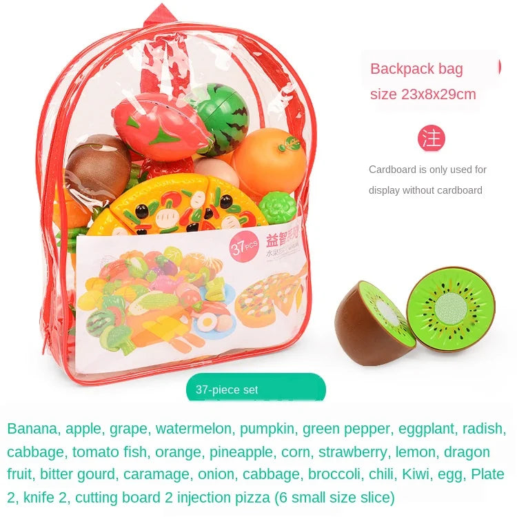Kitchen Fun Cutting Fruits and Vegetables Food Play House
