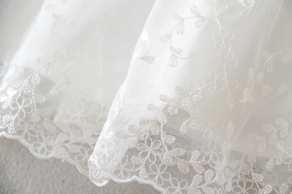 Hetiso Baby Girls Dress Long Sleeve Kids First Birthday Ball Gown Infant Dresses for Baptism Bridesmaid party 3-24 month