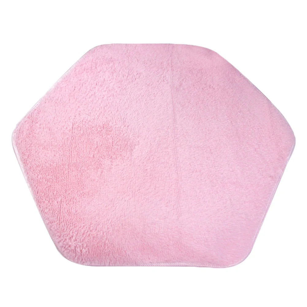 Child Playhouse Tent Carpet Rug Floor Game Cushion Toy Hexagonal Pad Warm Plush Pad Coral Fleece Pad For Children Tent Floor Mat