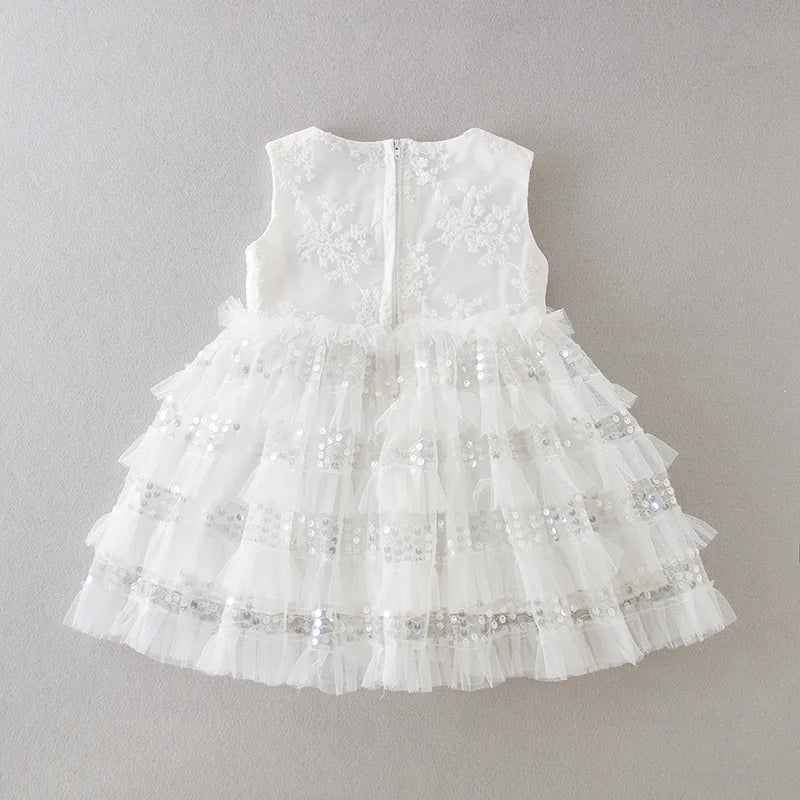Hetiso Baby Girls Dress Long Sleeve Kids First Birthday Ball Gown Infant Dresses for Baptism Bridesmaid party 3-24 month
