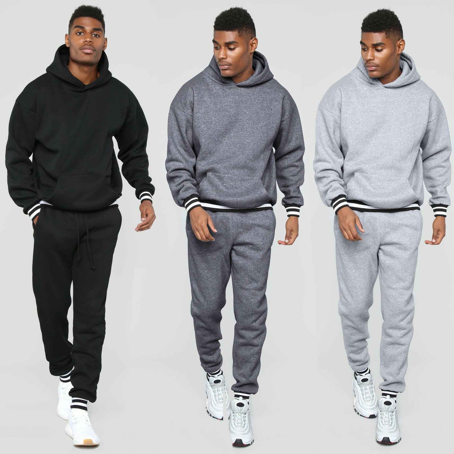 High Quality Men Sweatsuits Set with Blank Design - Premium Comfort & Style