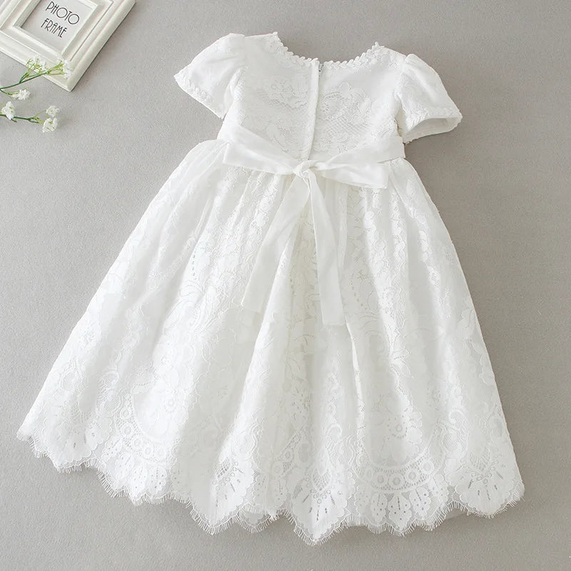 Hetiso Baby Girls Dress Long Sleeve Kids First Birthday Ball Gown Infant Dresses for Baptism Bridesmaid party 3-24 month