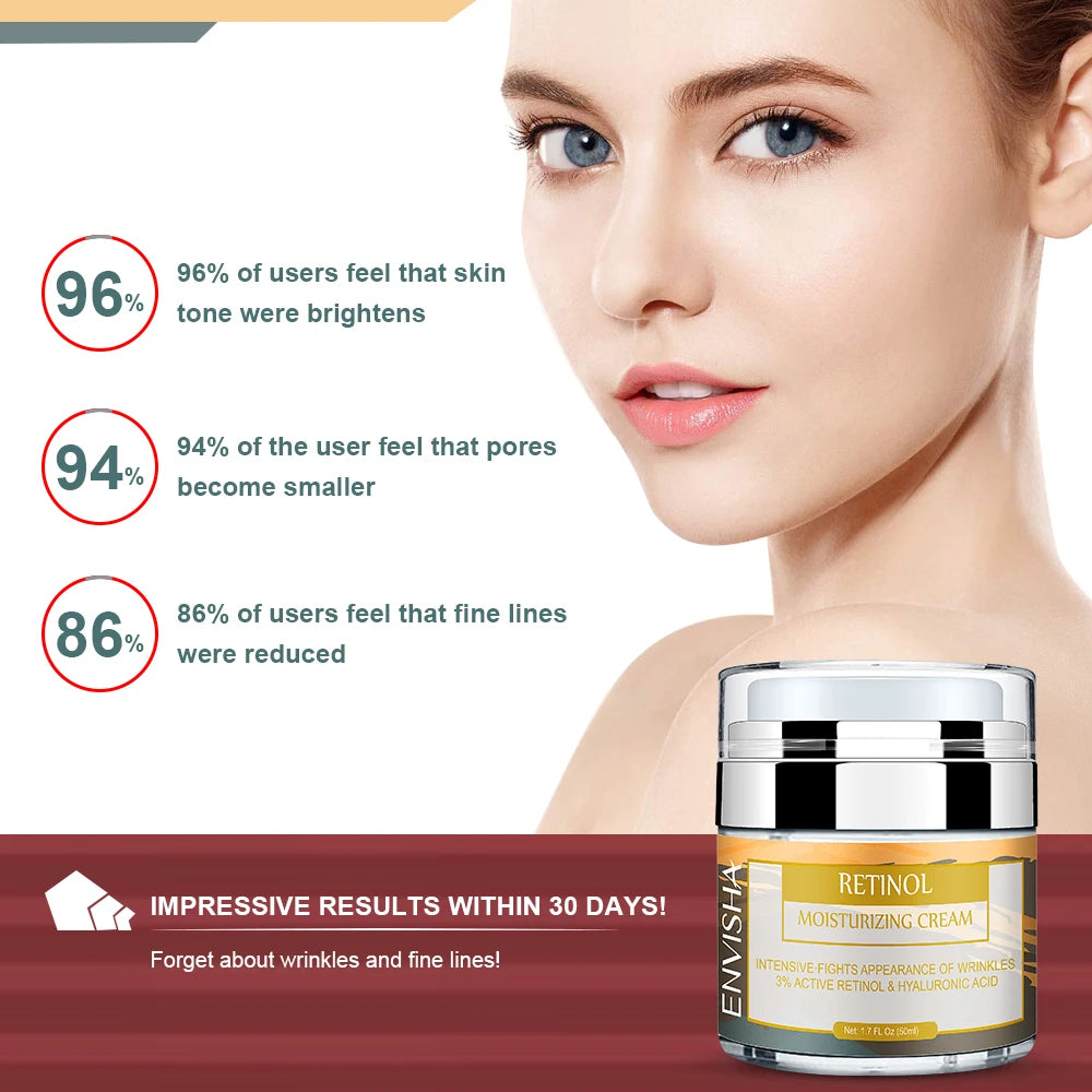 ENVISHA Hyaluronic Acid Retinol Moisturiser Face Cream