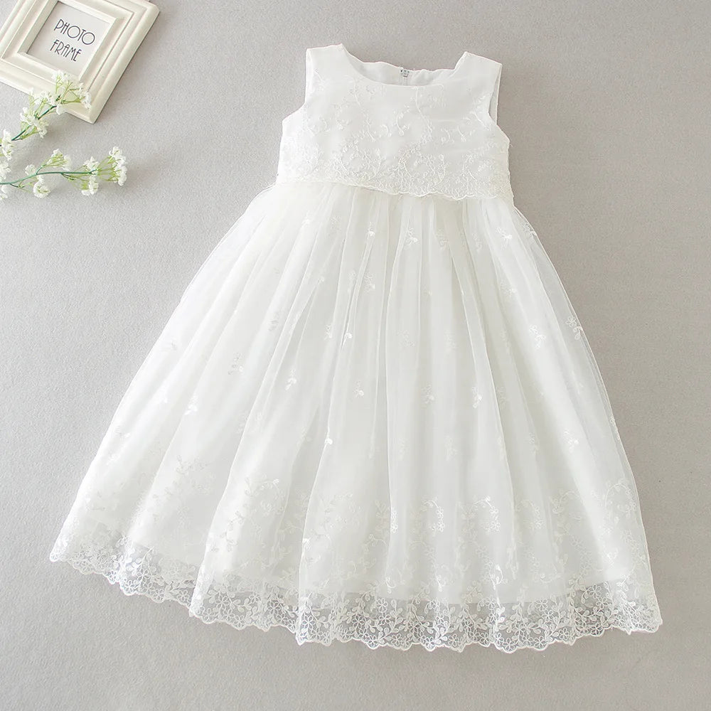 Hetiso Baby Girls Dress Long Sleeve Kids First Birthday Ball Gown Infant Dresses for Baptism Bridesmaid party 3-24 month