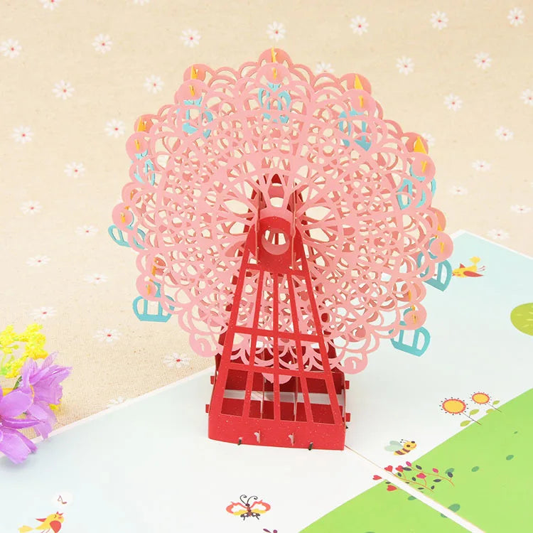 3D Pop UP Love Card for Wife and Girlfriend Gift for Valentines Day Anniversary Wedding Invitation Greeting Thank You Cards