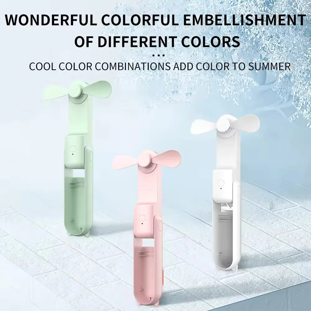 Handheld USB Portable Fan With Power Bank