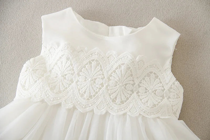 Hetiso Baby Girls Dress Long Sleeve Kids First Birthday Ball Gown Infant Dresses for Baptism Bridesmaid party 3-24 month