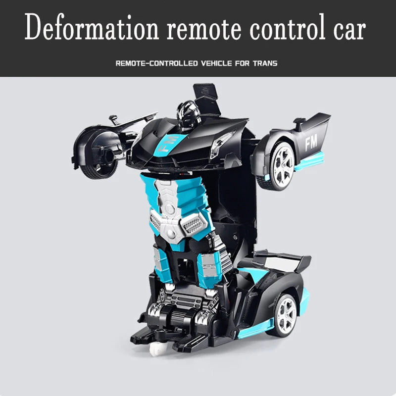 2-in-1 Electric RC Car & Robot – One-Key Transformation Remote Control Sports Car Toy for Kids