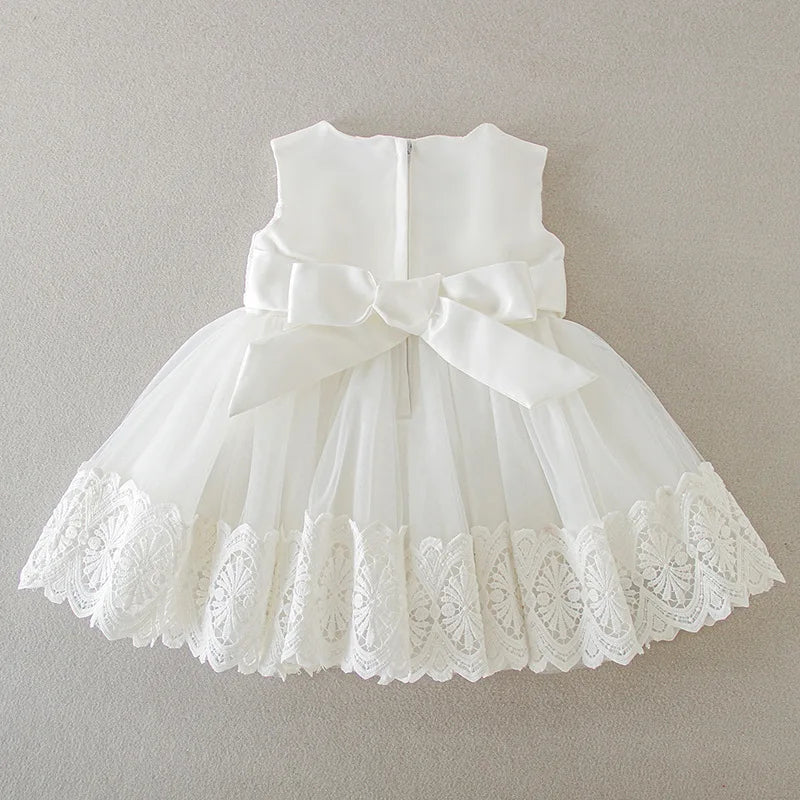 Hetiso Baby Girls Dress Long Sleeve Kids First Birthday Ball Gown Infant Dresses for Baptism Bridesmaid party 3-24 month