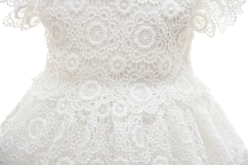 Hetiso Baby Girls Dress Long Sleeve Kids First Birthday Ball Gown Infant Dresses for Baptism Bridesmaid party 3-24 month