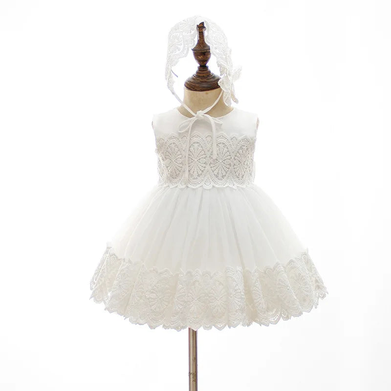Hetiso Baby Girls Dress Long Sleeve Kids First Birthday Ball Gown Infant Dresses for Baptism Bridesmaid party 3-24 month