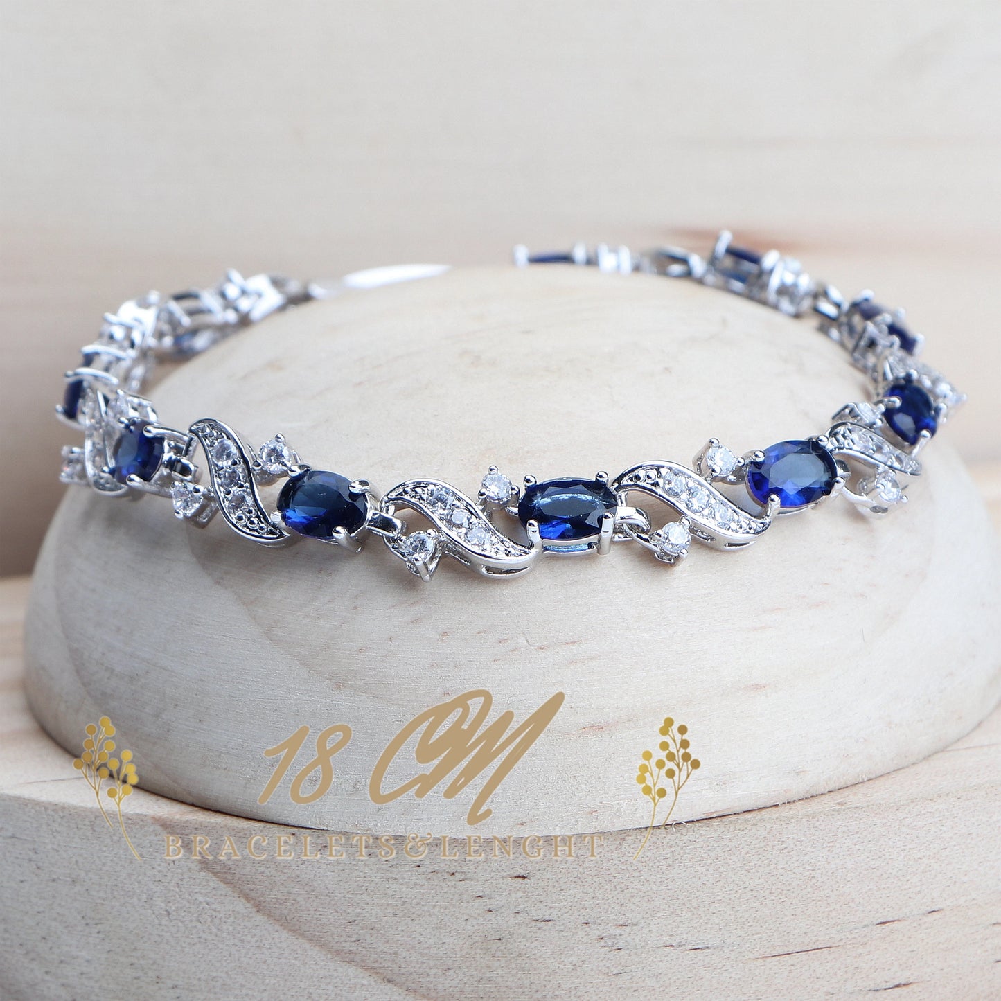 Blue Cubic Zirconia Costume Jewellery