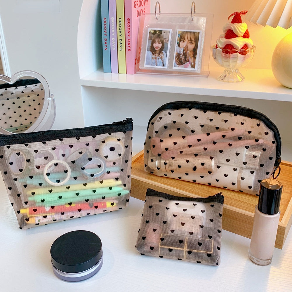 Mesh Cosmetic Travel Storage Makeup Bag Organiser